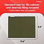 Staples Hanging File Folder, 1/5-Cut Tab, Letter Size, Standard Green, 50/Box (ST266262-CC)~#|#~935E39B3-B556-4DD7-A8A9663C6D5F032C_sc7