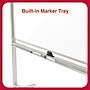 TRU RED™ Magnetic Painted Steel Mobile Dry Erase Board, Aluminum Frame, 40"H x 72"W (TR62829)~#|#~936181E0-43EA-4B39-B2F2CD111F8BD07C_sc7