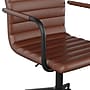 Martha Stewart Taytum Faux Leather Swivel Office Chair, Saddle Brown/Oil Rubbed Bronze (CH142370BRBK)~#|#~936453BC-A164-4C68-B22A5D18F53AAFF1_sc7