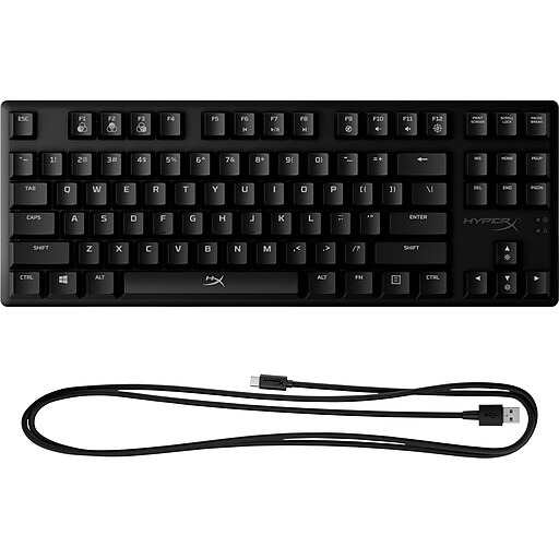 HP HyperX Alloy Origins Core Gaming Mechanical Keyboard, Black (4P5P1AAABA) Staples
