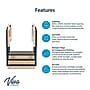 Viva Comfort Physical Therapy Non-slip Staircase with Safety Handles, 500 lbs. Capacity, Natural Wood (ADI906-01-MK)~#|#~936E69EC-CA74-4DFC-8A22996C24202248_sc7