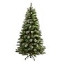 Nearly Natural 6' Snowed French Alps Mountain Pine Artificial Christmas Tree with 583 Bendable Branches and Pine Cones (T1859)~#|#~93711DF2-2546-4735-BDB1B606D9C04E89_sc7