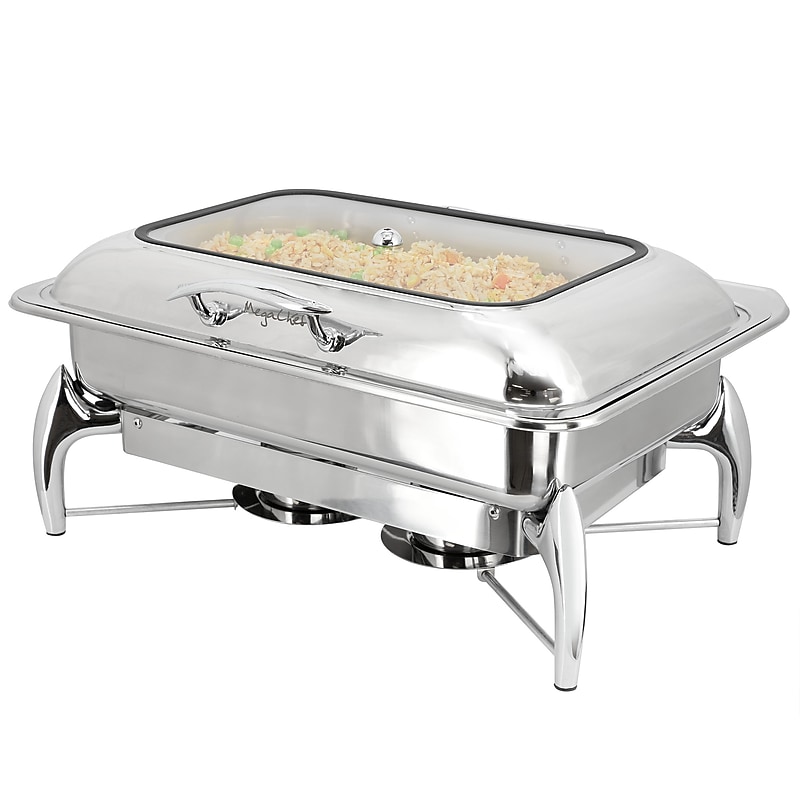 MegaChef 9.5 Qt Stainless Steel Chafing Dish, 935122015M image 1