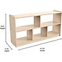 Flash Furniture Bright Beginnings 5-Section Modular Storage Unit, 24.5"H x 47.25"W x 11.75"D, Brown (MK-KE23957-GG)~#|#~937AECE1-E607-446A-BE88EADE473E9FEC_sc7