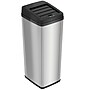 iTouchless Stainless Steel Sliding Lid Sensor Trash Can with AbsorbX Odor Control System, 14 Gal., Silver(IT14SC)~#|#~93833461-C48E-4621-9F27A0BB0A7B4FD2_sc7