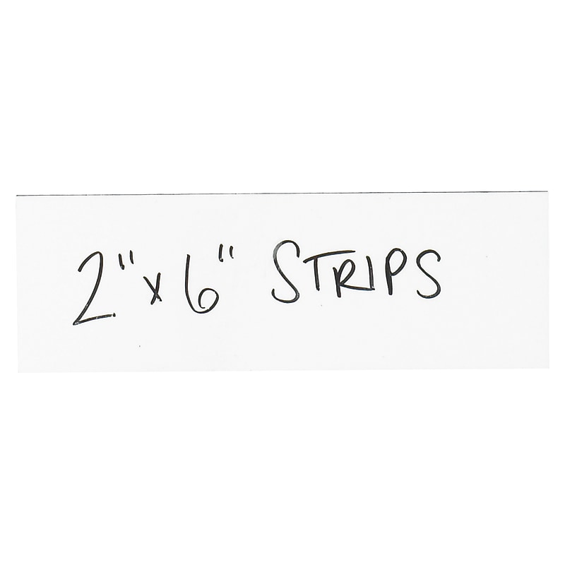 Warehouse Magnetic Strip Labels, 2" x 6", White, 25/Carton (LH178) image 1