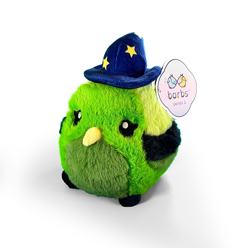 Borbs Lime Slime Conure Stuffed Animal, Multicolored (HFBCONURE) image 1