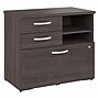 Bush Business Furniture Studio A 26" Office Storage Cabinet with 2 Shelves and Drawers, Storm Gray (SDF130SGSU-Z)~#|#~938A4F54-85AA-4AD2-9DFFBA2D52D13B5F_sc7