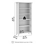 Bush Home Salinas Tall 5 Shelf Bookcase, Pure White (SAB132G2W-03)~#|#~9390C6E5-E74F-4352-AA88927F4F048984_sc7