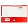 JAM Paper Glossy 3-Hole Punched 2 Pocket Cardstock Presentation Folder, Red, 100/Carton (385GHPREB)~#|#~93946D55-89F4-47AA-825D1B5965BFB9BD_sc7