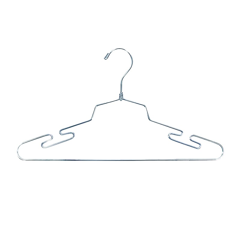Nahanco 18" Metal Lingerie Hanger, Chrome, 100/Box (LIN18) image 1