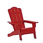 Flash Furniture Newport Adirondack Chair with Cup Holder, Red (LEHMP104410RD)~#|#~939CD5D2-8DFC-4852-AABBE9503F3137DA_sc7