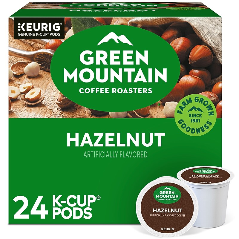Green Mountain Hazelnut Coffee Keurig® K-Cup® Pods, Light Roast, 24/Box (5000330120) image 1