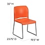 Flash Furniture HERCULES Series Plastic Contoured Stacking Chair, Orange, 4/Pack (4RUT238AOR)~#|#~93A735D4-9F91-444D-B3AC2C20B7560835_sc7