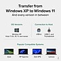 Plugable 6.6' USB Data Transfer Cable with USB-C Adapters (USBC-TRAN)~#|#~93A855E4-3692-4AEB-AD74F3FD88A936EE_sc7