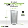 Alpine Industries Stainless Steel Trash Can, 12 Gallon, Silver (ALP438-12HR-SS)~#|#~93A89FA9-E17E-48AD-885CDE8BF2458A00_sc7