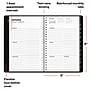 2027 Staples 5" x 8" Weekly & Monthly Planner, Faux Leather Cover, Black (ST58454-27)~#|#~93AC9F7D-AFE0-469C-86717C6CB7369F3F_sc7