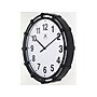 Infinity Instruments Skipper Wall Clock, Plastic/Glass, 16"Dia. (20309BK-4547)~#|#~93AF69FE-1E05-4E0E-9A3F357997C86579_sc7