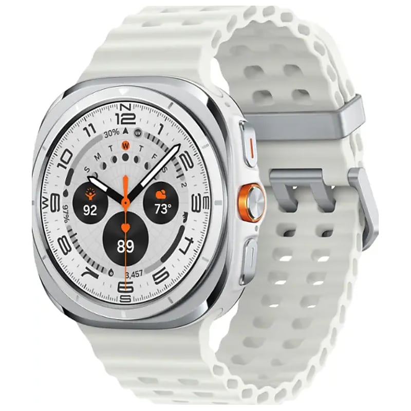 Samsung Galaxy Watch Ultra Smart Watch, GPS, 47mm, Titanium Case, White, Fluoroelastomer Band (SM-L705UZWAXAA) image 1