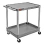 Luxor ENDURA XL 2-Shelf Utility Cart, Gray (TC21-G)~#|#~93B28802-275F-41C8-9967E0824D2E018F_sc7