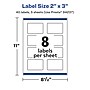 Avery Laser/Inkjet Rectangle Durable Waterproof Labels, 2" x 3", White, 40 Labels/Pack (7278236559)~#|#~93B30012-2C19-499B-9DA3B81071D4FF40_sc7