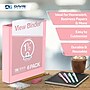 Davis Group Standard View 1.5" 3-Ring Binders, Blush, 6/Pack (7412-11-06)~#|#~93B3C79F-4801-4CB9-AE886941573B3649_sc7