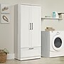 Sauder HomePlus 71"H Storage Armoire with 2 Shelves, Soft White (423144)~#|#~93B5ADB6-E245-4D61-B303910D7F056793_sc7