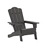 Flash Furniture Newport Adirondack Chair with Cup Holder, Gray (LEHMP104410GY)~#|#~93B6BC5F-D9B4-44A7-BAA632FFA3BF3596_sc7