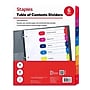 Staples Customizable Numeric Dividers, 1–8 Tabs, Multicolor – 6 Sets~#|#~93B7766B-5D79-47F0-81BCEB6C342FAB10_sc7