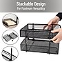 Mind Reader 2-Tier Stackable Paper Desk Tray, Metal Mesh, Black, 2/Set (2CSTACK2-BLK)~#|#~93BED19F-0239-4E9A-A055E22B2ED1B9B2_sc7
