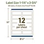Avery Dissolvable Rectangle Multipurpose Labels, 1.25" x 3.75", Off-white, 300/Pack (94228)~#|#~93BFEAB2-B9B9-4B07-B4D5C7984E1A30F7_sc7