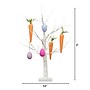 Nearly Natural 2-ft Pre-Lit Artificial Easter Egg and Carrots Ornament Twig Tree with 24 Warm White LED Lights (T5466)~#|#~93C0355A-8D8B-48F4-A01BFC81ECCC0F6F_sc7