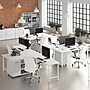 Bush Business Furniture Hustle 60"W L Shaped Computer Desk with Metal Legs, White (HUS003WH)~#|#~93C0B96B-9051-4381-A4C6FF67BF69ABDA_sc7