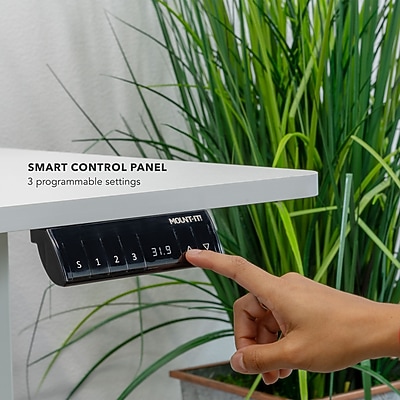 Mount-It! 63"W Electric Corner Adjustable Standing Desk - Thumbnail 4