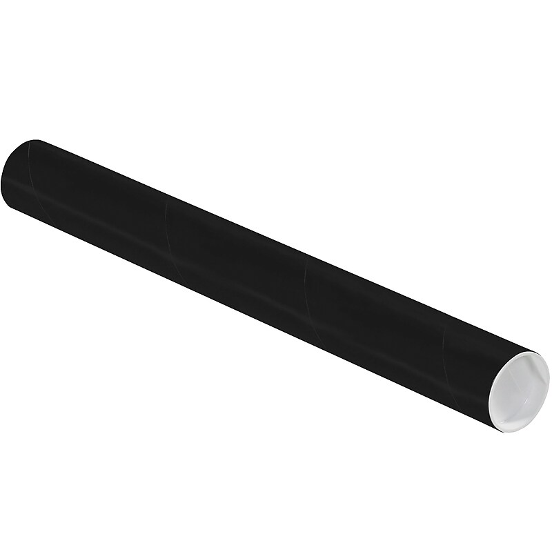 2" x 18" Mailing Tubes, Black, 50/Carton (P2018BL) image 1