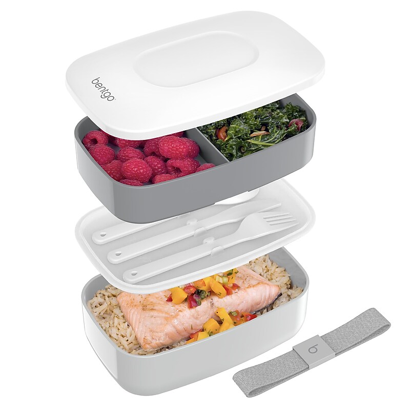 bentgo Classic All-in-One Bento Box, Gray (BENTGO-Y) image 1