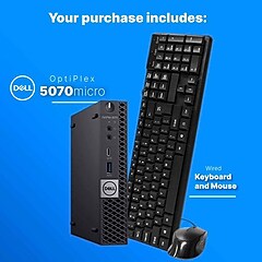 Lenovo ThinkCentreM720Q TINY Refurbished Desktop Computer, Intel