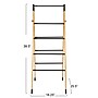 Household Essentials Bamboo V-Shaped Folding Clothes Drying Rack, Black (HE1203)~#|#~93D4C6DA-8A25-45A1-8D5E5B7FBE151F6C_sc7