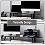 Mind Reader Adjustable Desktop Riser for Dual Monitors, Up to 88 lbs., Black (EXMON-BLK)~#|#~93D78C7D-1546-4A96-B125F5B9336EB0FA_sc7