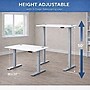 Boss Office Products 71"W Electric Rectangular Adjustable Standing Desk, White (SGSD038WT)~#|#~93D9ED21-EE90-4773-895DCEA6B663156D_sc7