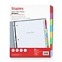 Staples View Plastic Dividers, Multicolor, 8-Tabs (ST63072)~#|#~93DBD261-DECC-4A35-8786C775A671AA24_sc7