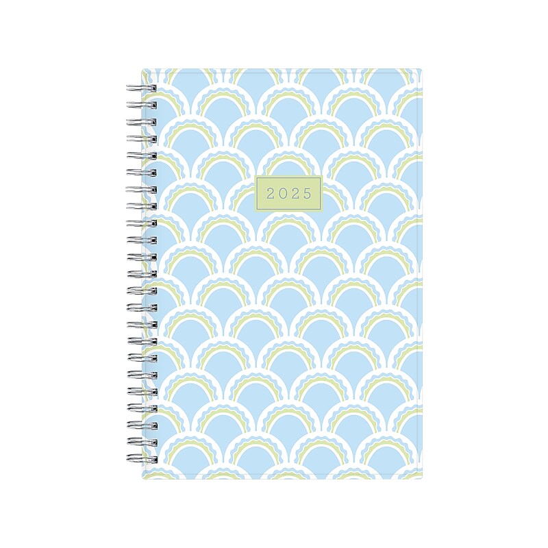 2025 Blue Sky Larah Blue 5" x 8" Weekly & Monthly Planner, Plastic Cover, Multicolor (152264) image 1