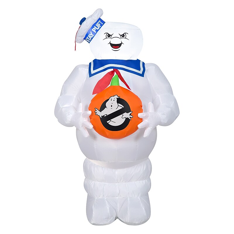 National Tree Company 42" Inflatable Halloween Stay-Puft Marshmallow Man (GE9-228685) image 1