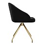 Martha Stewart Sora Velvet Swivel Task Chair, Black/Polished Brass (CH222119BKGLD)~#|#~93DF86FA-635E-4A2E-B295EC0086E7D6CD_sc7