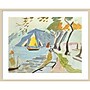 Amanti Art Macau Shoreline by Anne Durham Wood Framed Wall Art Print, 41" x 33" (A42677457404)~#|#~93E45B38-8F60-487C-8AD06B909D79E8A8_sc7