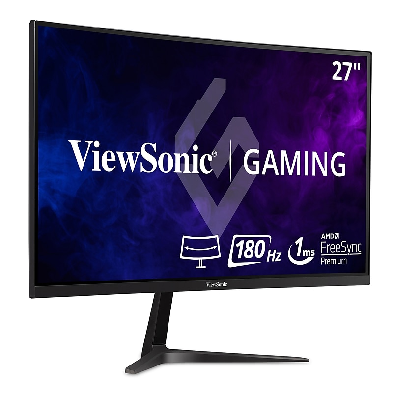 ViewSonic 27" Curved 180Hz LED Gaming Monitor, Black (VX2718-PC-MHD) image 1