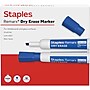Staples Remarx Dry Erase Marker, Chisel Tip, Blue, 12/Pack (ST62936)~#|#~93EBD099-BDD5-479E-BDD9E002BDEF3832_sc7
