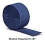 Creative Converting Touch of Color Streamer, Navy Blue, 12/Pack (078137)~#|#~93EC44AF-7CB3-4726-8C23A9059EB8ABD3_sc7