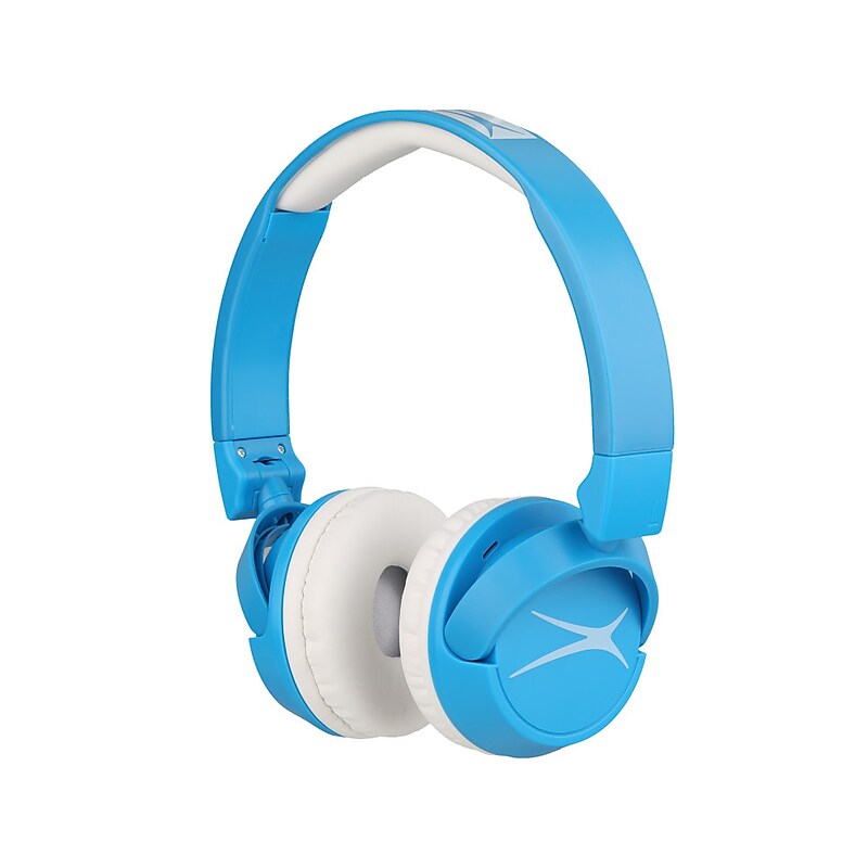 Altec Lansing Kid Safe 2-in-1 On-Ear Headphones, Bluetooth, Blue (MZX4400-BLUB) image 1