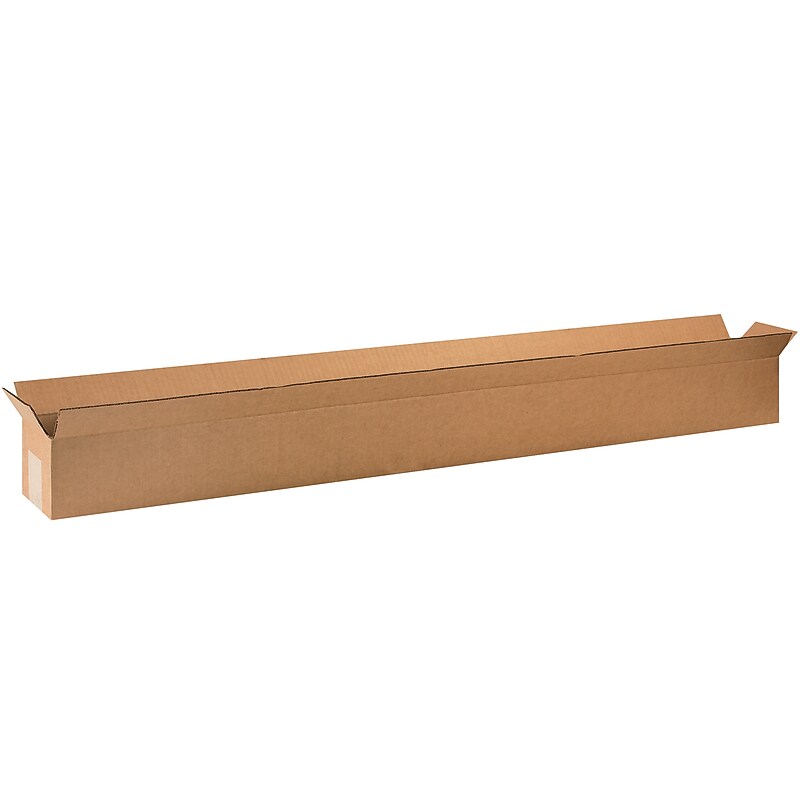 48" x 4" x 4" Shipping Boxes, 32 ECT, Brown, 25/Bundle (4844) image 1